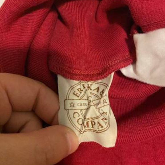 Erika & Co Red Turtleneck Top - Picture 2 of 2